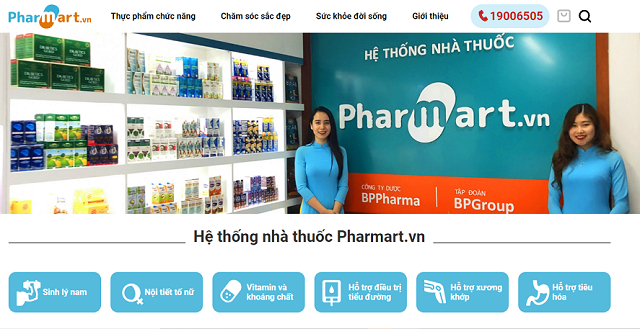 Website Nhà Thuốc Pharmart.vn